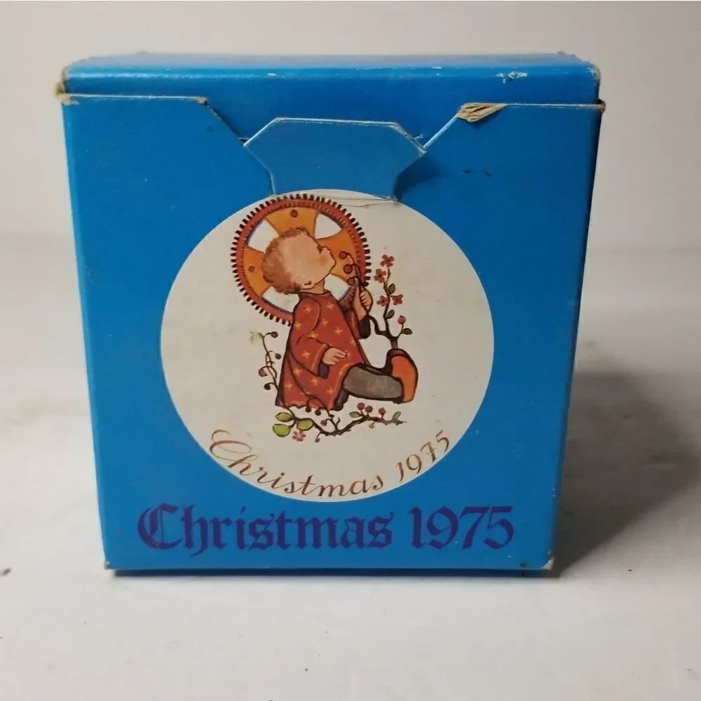 Vintage 1975 Christmas tree ornament with box Berta Hummel Christmas Child